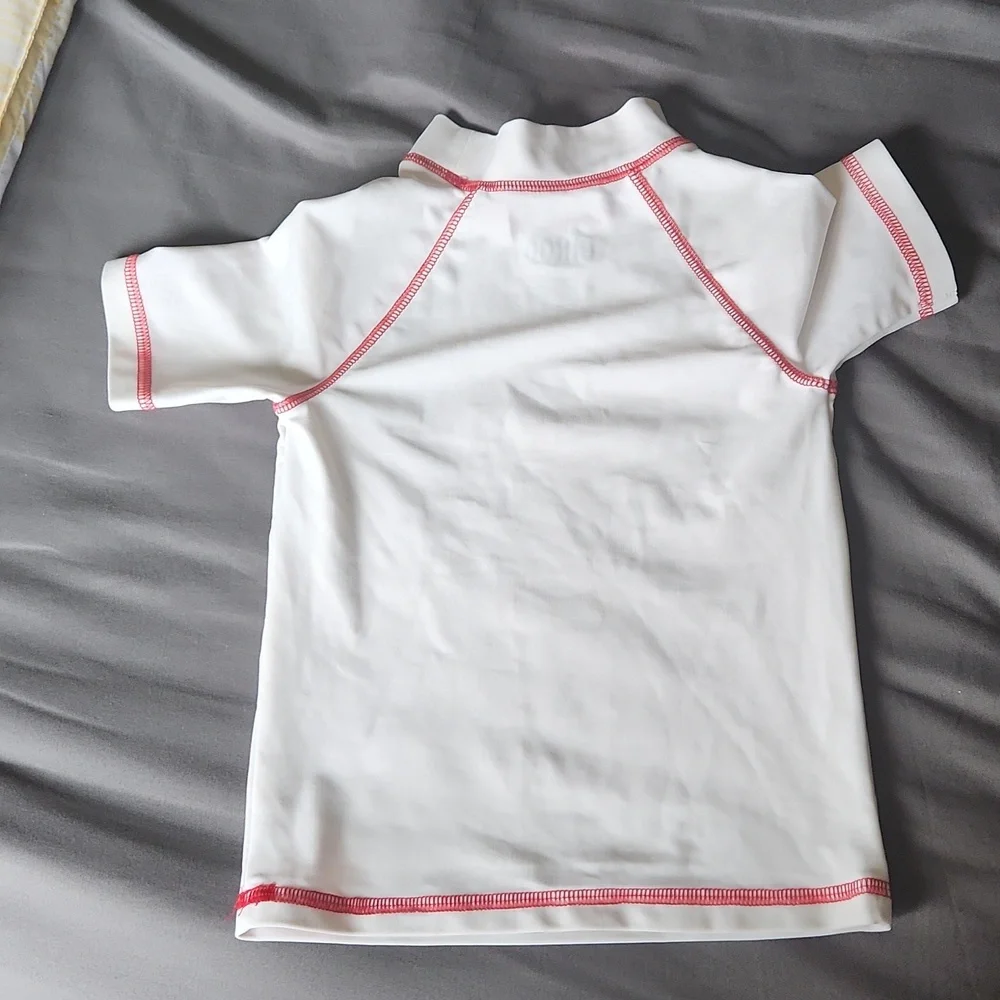 Circo Rashguard Toddler boys 18 months white short sleeves